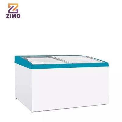 China Single-Temperature Grocery top open sliding Chest Showcase mini deep freezer small ice cream freezer for sale