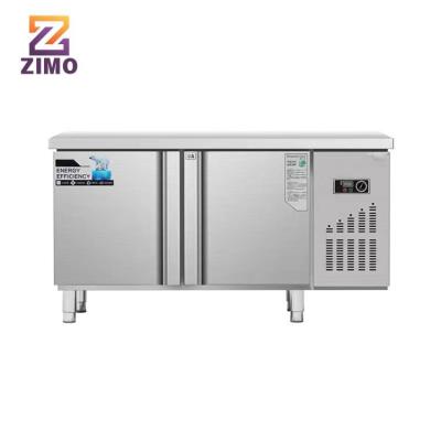 China Single-Temperature Stainless Steel Freezer Commercial Worktable Chiller Freezer Refrigerator Under Counter Fridge for sale