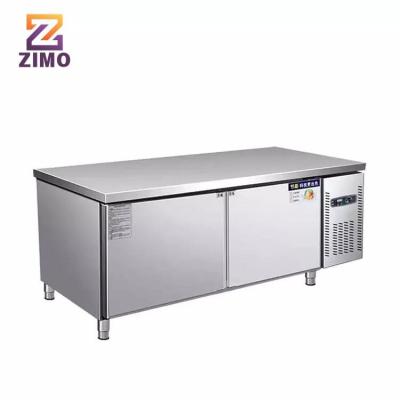 China Single-Temperature Stainless Steel Congeladores Commercial Undercounter Refrigerator Table Chiller Kitchen Food Refrigeration Equipment Freezer for sale