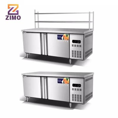 China Single-Temperature Worktable Bar Bench Stainless Steel Refrigerator Bar Restaurant Freezer for sale