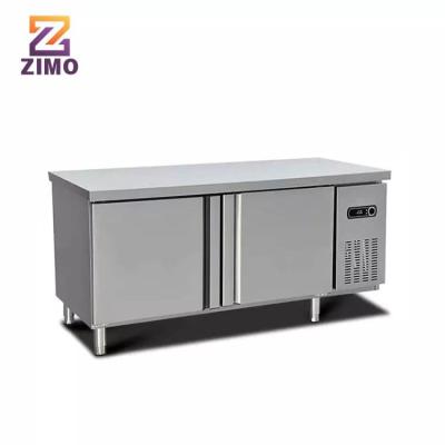 China Single-Temperature Workbench Stainless Steel Refrigerator Freezers Work Table Custom Made Prep Table Refrigerator for sale