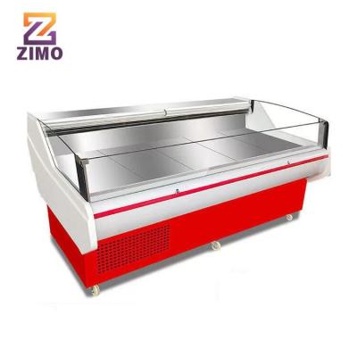 China Single-Temperature Supermarket Refrigeration Equipment Fresh Meat Fish Deli Open Display Chiller Refrigerator for sale