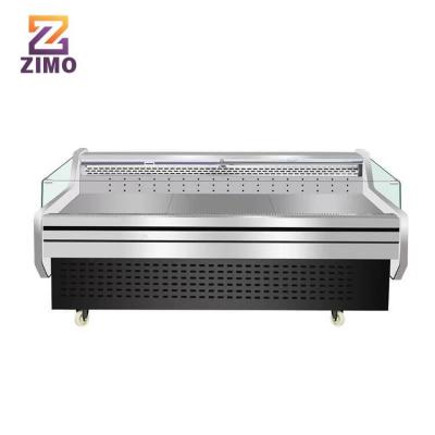 China Single-Temperature Supermarket Display Deli Open Chiller Fish Meat Display Chiller Cold Storage Refrigerator for sale