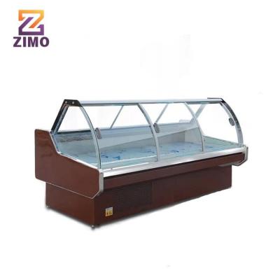 China Single-Temperature Fan Cooling Meat & Deli Display Cases Deli Fridge Equipment Serve Over Counters for sale