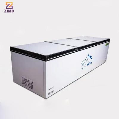 China Single-Temperature Commercial double open display fridge deep refrigerator chest freezer for sale