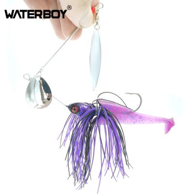 China Factory Direct Spinnerbait Jig Buzzbait Isca Skirt Chatterbait Artificial Fishing Wobbler Main Buzzbait Isca Metal Factory Chatterbait Wobbler for Bass Fishing for sale