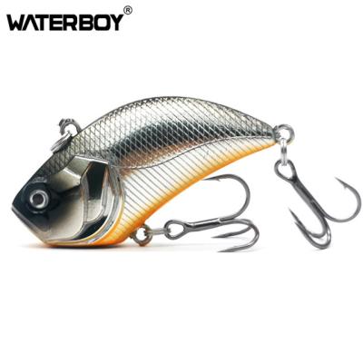 China WATERBOY Custom Artificial 14.5g Fish Tackle PESCA Mustard Hook 5.4cm Saltwater Sinking Fishing Lure Vibration Bait VIB SSVB01 for sale