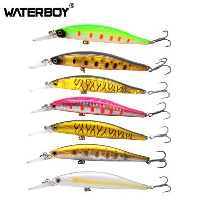 China Plastic WATERBOY9 Colors Topwater Lure Minnow 9g 8cm Lie Plopper Iscas Artificiais PESCA PESCA Fishing Lures Hard Minnow for sale