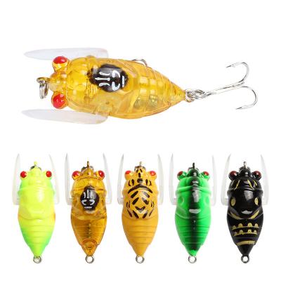 China ABS WATERBOY Realistic Insects 5cm/6g Topwater Fishing Lure Cicada Baits Fishing Lures for Bass Pike Carp Wobblers Fishing Tackle for sale