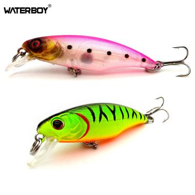 China 2019 Hotsale Hard Artificial Plastic Groundbait 9 Colors Small Size Fishing Lures 5.2cm 2in 3.4g 0.1oz Mini Minnow for sale