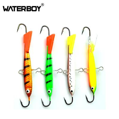 China Factory Direct Outdoor Fishing Customize Artificial Ice Bait Tackle Animated Lure Metal Jigging Ice Fishing Lure Fish for sale