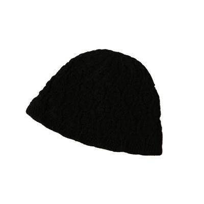 China Having Beanie Manufacturer Unisex Custom Logo Heat Preservation Sale Wool Warm Cashmere Knit Wool Slapped Beanie Winter Hat Custom for sale