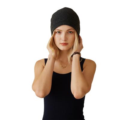 China Have Custom Heat Preservation Winter Cashmere Beanie Hats Rolled Single Color Women Luxury Fashion Warm Cute Knit Cashmere for sale