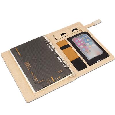 China Deboss Planner Diary Notebook with USB Power Bank and Gift Box for sale