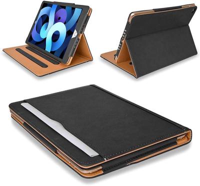 China Sleep / Wake For ipad 10.9 2020 Leather Case , For Ipad Air 10.9 4th Tablet Case Tan Leather Cover for sale