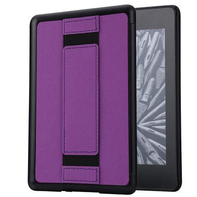 China Printing Colors For Amazon Kindle 4th Paperwhite Handle Stand Case Cover, For Kindle 2018 10th PU Leather Case Covers for sale