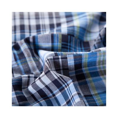 China Breathable Multi Color Mixed Stripe Modern Design Double Side 100 Cotton Poplin Fabric for sale