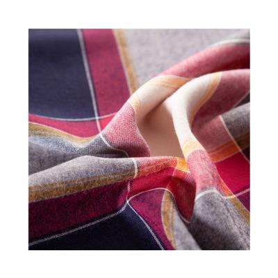 China Memory Modern Design Multi Color Blend Plaid Fabric Rayon Fabric for sale