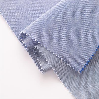 China Modern Design Oxford Fabric Breathable Blue 100% Cotton Poplin Fabric for sale