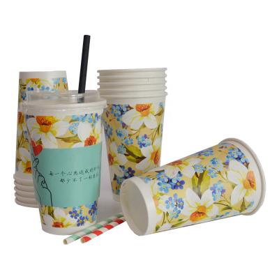 China Small Disposable Coffee Paper Cups Disposable Paper Cups With Logo Printed Disposable Paper Coffee Cups for sale