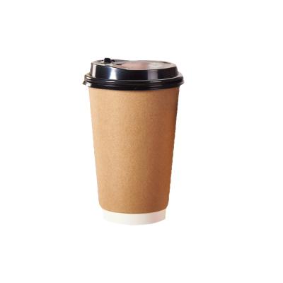 China High Quality Disposable Double Wall Paper Cups Insulated Coffee Cups 8oz 12oz 16oz Paper Cups for sale