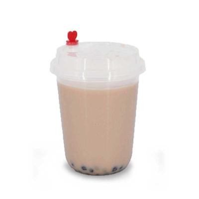 China Eco-friendly biodegradable U shape top selling plastic cup sizes pp printed plastic cups boba plastic cups for sale