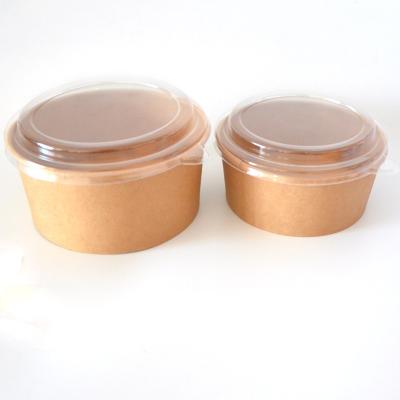 China Chinese Manufacturer Disposable Cheap Price Round Salad Bowl Food Use Disposable Craft Salad Bowl With Lid for sale