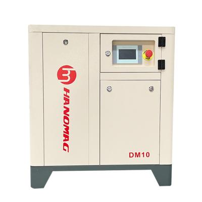 China DM high quality variable frequency low pressure lubricated 5.5KW 8bar 10HP intelligent control for industry air compressor for sale