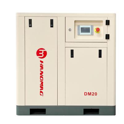 China New type lubricated high quality 10hp 2.25m3/min 18bar portable large screw air compressor equipped with 15kw diesel engine for sale