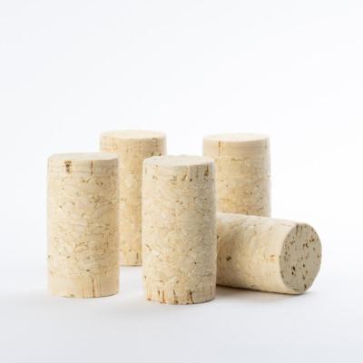 China Hot Selling Natural Cork Discs Wine Bottle Stopper 44*23.5mm One Plus One Glass Bottle Cork Stopper for sale