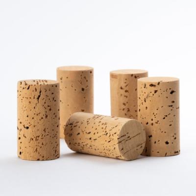 China Wine Bottles Wholesale Natural Color Wine Bottle Glass Set Natural Cork Stopper Low TCA Cork Products Wooden Bottle Lid for sale