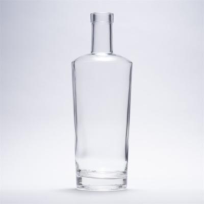 China High Quality Clear White Single Bottle Glass of Liquor Whiskey Brandy 750ml for Wine for sale