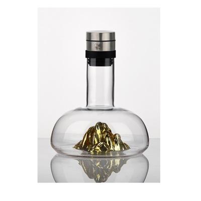 China Factory Supply Transparent Crystal Glass Raymond Furniture Transparent Wine Decanter for sale