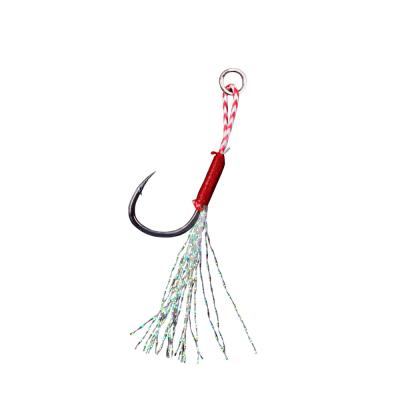 China Barbed Excellent Mouth Tube Hook Twisted Rock Hook Sea Fishing With Bold Ring Round Herring Hook Bulk for sale