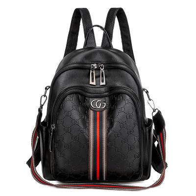 China Wholesale Fashion 2021 PU Leather Backpack Women's Stylish Backpack School Girls for sale