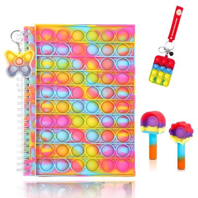 China Newest Puzzle Busy Person Toy For Adults Children Kids Set Notebook Key Chain School Gifts Push Bubble To Stir Push Jumping Noises Bubble Busy Person Sensory Toys for sale