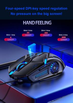 China 2021 Latest G5 Mini Gaming Mouse 7-Color RGB Breathing Led Lightweight PC Laptop Universal Usb Wired Mouse for sale