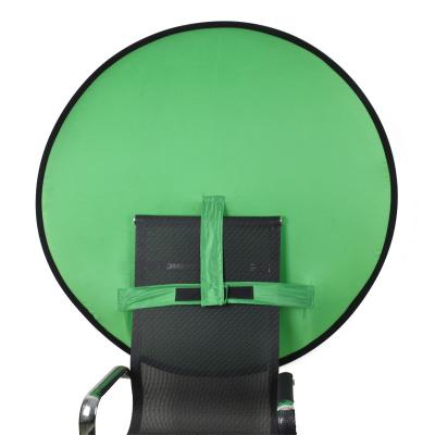 China Easy Portable Carry Chair Green Backdrop Photography Reflector Chroma Main Green Screen For YouTube Video Studio 75/110/150cm Green Screen for sale