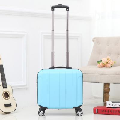 China ABS 18 Inch 16 Inch Size Suitcase Cabin ABS Business Trolley Luggage for sale