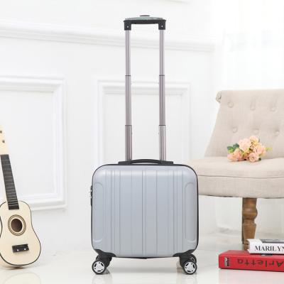 China New Business Design Luggage Carry On Suitcase Wheeled Airplane 18 Inch Hard Shell Boarding Suitcase for sale