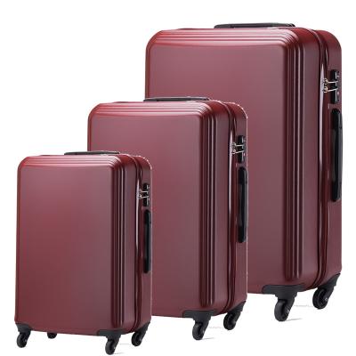 China ABS 3pcs 20/24/28 Inch ABS PC Luggage And Trolley Luggage And 3PCS Luggage Set for sale