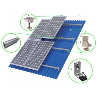 China Commercial No Penetration Roof Solar Panel Mounting Systems Photovoltaic PV Roof Solar Mounting Support Bracket for sale