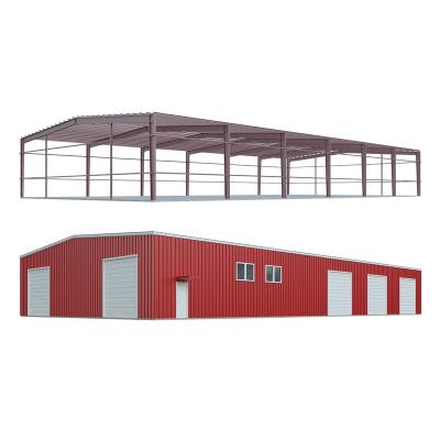 China Steel Workshop Metal Frame Building Steel Structure Prefabricated Self Storage Warehouse Steel Structure Hangar Building for sale