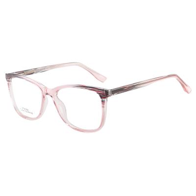 China 2022 Hinge Springs Patchwork Color DT9006 Double Color Optic Eyewear Transparent Propionic Acid Fashionable Unisex Eyewear for sale