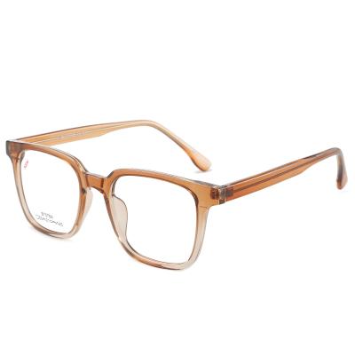 China Fashion 2022 Color Transparent BS7078 New Double Color Gradient Square CP Optical Glass Frames for sale