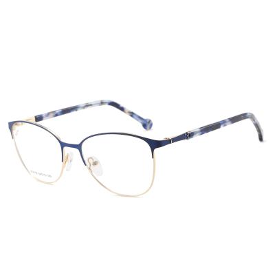 China Cat Eye Frame MT9761 Bargain Price Metal Half Frame MT9761 Optical Glass Colorful Woman Frames for sale