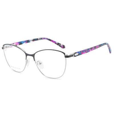 China Professional Supply Cat Eye Metal Eyewear Colorful Cat Eye Frame MT9767 Optical Glass Woman Sights for sale