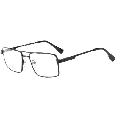 China New Double Beams DM1064 Fashion Eyewear Spring Hinge Glasses Metal Frame Optical Rectangle Glasses for sale