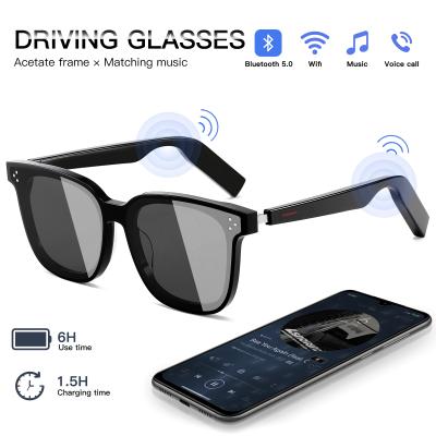 China 2022 Wireless Earphone 400 Sunglasses Radio Earphone E9-1 Bone Conduction Music UV Smart Sunglasses for sale