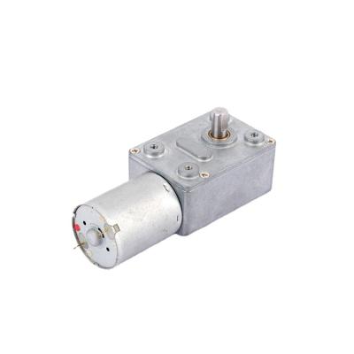 China High Torque 24v 370 Small Brush DC Totally Enclosed Micro Worm Gear Motor for sale